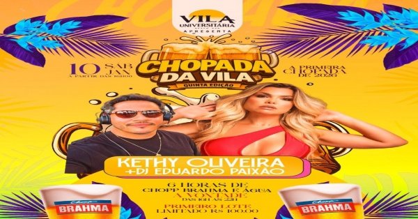 Imagem do evento 5° Chopada da Vila