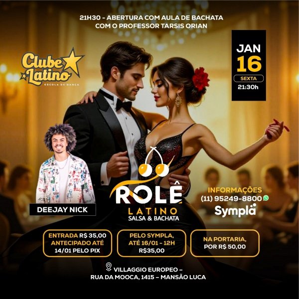 Imagem do evento Rolê Latino - Edição de Janeiro