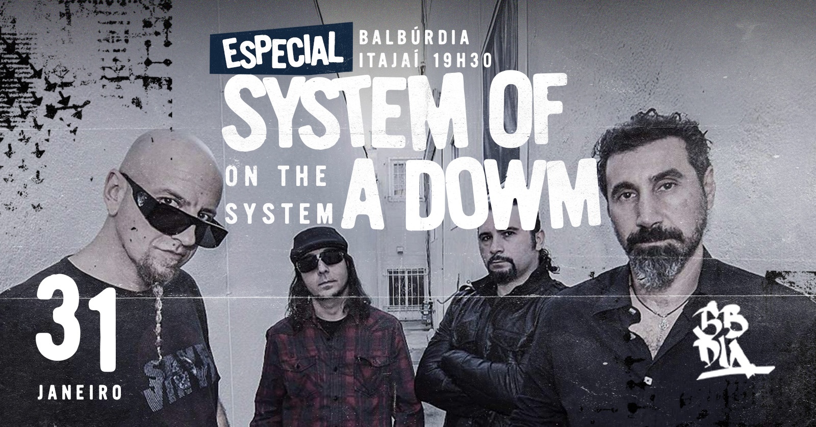 ESPECIAL SYSTEM OF A DOWN - COM A BANDA ON THE SYSTEM - Itajaí, SC