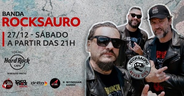 Imagem do evento Rocksauro – Rock Classics Live no Hard Rock Cafe