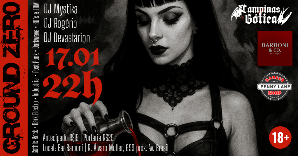 Imagem do evento Ground Zer0 no Barboni 17/Janeiro
