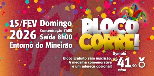 Imagem do evento Bloco do Corre 2026! Carnaval & Corrida