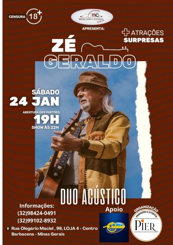 Imagem do evento Zé Geraldo Duo Acústico