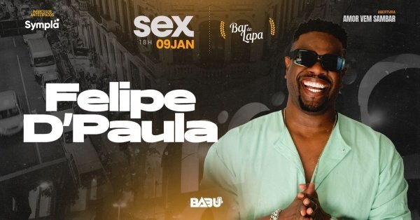 Imagem do evento FELIPE D'PAULA NO BAR DA LAPA
