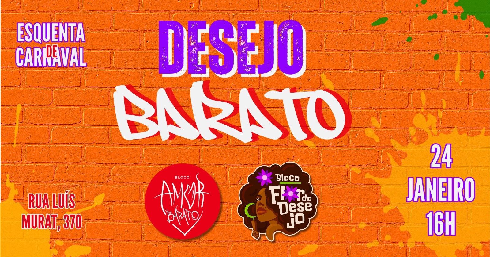 DESEJO BARATO 24/01 - São Paulo, SP