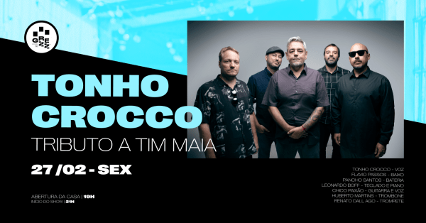 Imagem do evento Tributo a Tim Maia, com Tonho Crocco