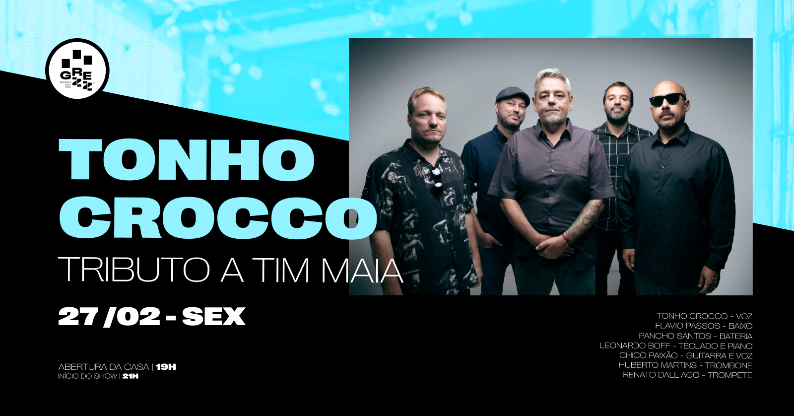 Tributo a Tim Maia, com Tonho Crocco em Porto Alegre