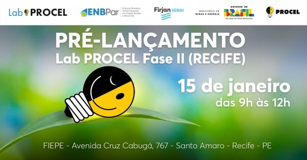 Imagem do evento Pré-lançamento da chamada Lab Procel II