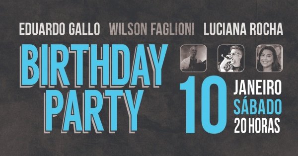 Imagem do evento BIRTHDAY PARTY