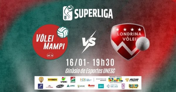 Imagem do evento Superliga B - Vôlei Mampi X Londrina Vôlei
