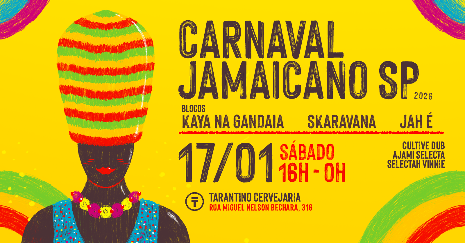 Carnaval Jamaicano SP | Tarantino Carnaval '26