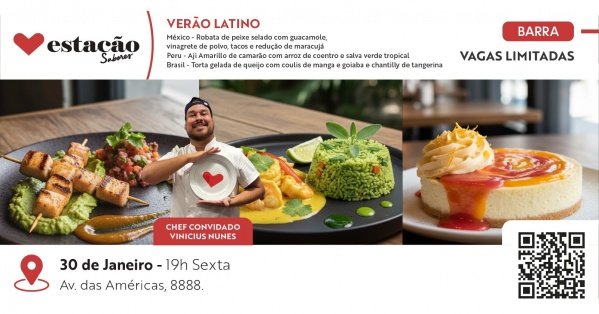 Imagem do evento Sabores do Verão Latino