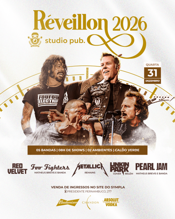 Imagem do evento RÉVEILLON STUDIO PUB 2026 @StudioPub