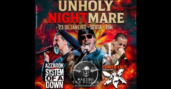 Imagem do evento Unholy NIGHTmare - 3ª Edição