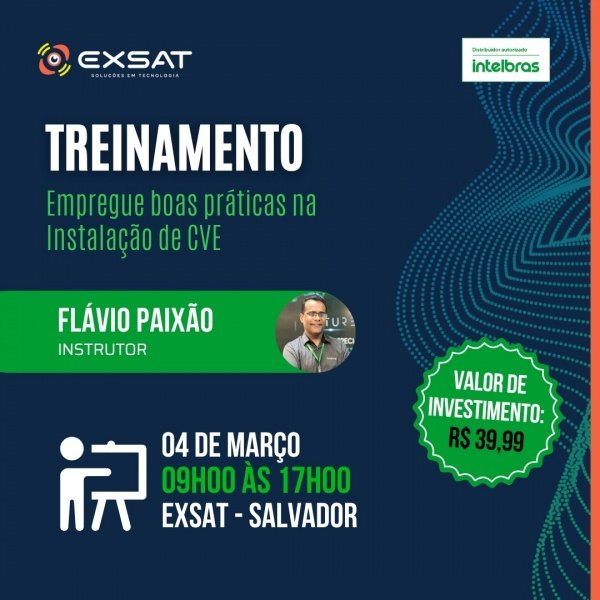 Imagem do evento Treinamento CVE: Empregue boas práticas na Instalação de CVE