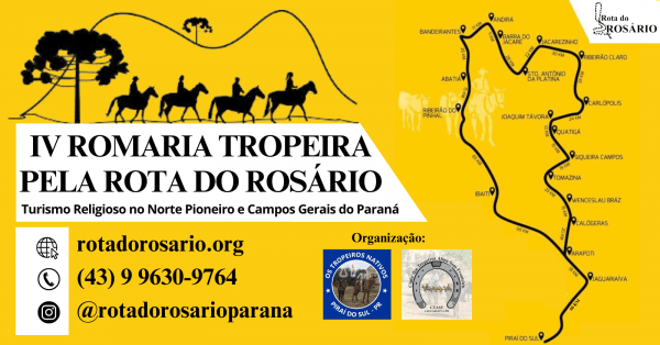 Imagem do evento IV Romaria Tropeira Pela Rota do Rosário