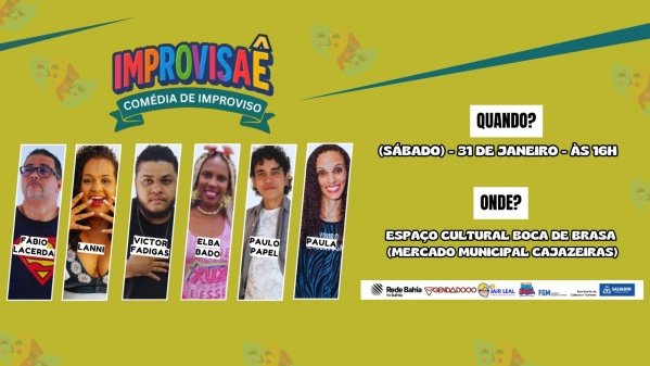 Imagem do evento IMPROVISAÊ - SHOW DE HUMOR TEATRO DE IMPROVISO - COMÉDIA PARA TODA FAMÍLIA