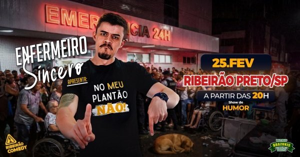 Imagem do evento ENFERMEIRO SINCERO no Ribeirão Comedy