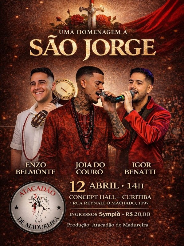 Imagem do evento UMA HOMENAGEM A SÃO JORGE
