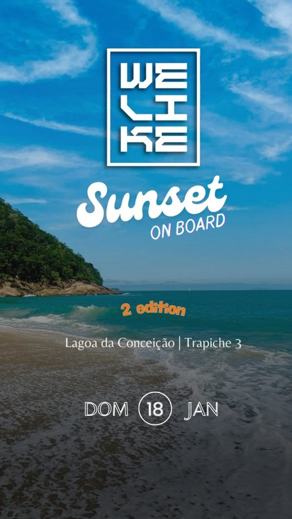 Imagem do evento Welike on Board , flutuante da lagoa da conceição