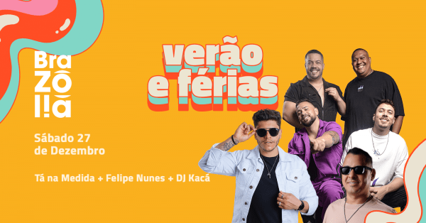 Imagem do evento Sábado no Brazólia | Pagode e Sertanejo no último sábado do ano! - 27.12