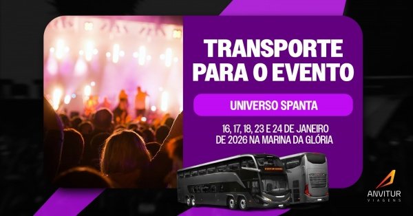 Imagem do evento Transporte Anvitur  Universo Spanta | Marina da Glória