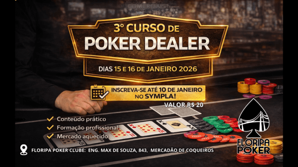Imagem do evento 3° curso de Poker Dealer
