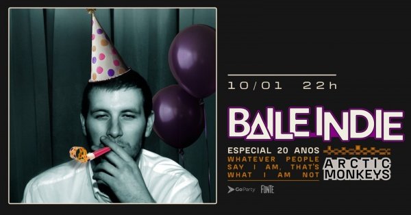 Imagem do evento Baile Indie | Especial 20 anos do Whatever People Say I Am That's What I'm Not