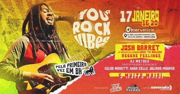 Imagem do evento YOU ROCK VIBES  Tributo a Bob Marley
