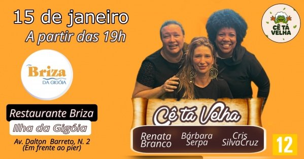 Imagem do evento CÊ TÁ VELHA - show de stand up