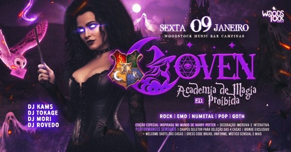 Imagem do evento COVEN - Academia de Magia Proibida