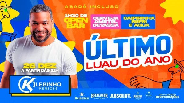 Imagem do evento LUAU TÔA TÔA - 26/12/2025 - SEXTA-FEIRA