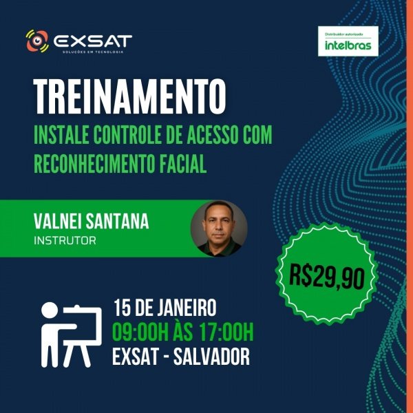 Imagem do evento Treinamento: Instale Controle de Acesso com Reconhecimento Facial
