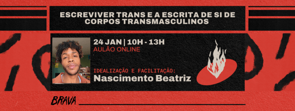 Imagem do evento Escreviver trans e a escrita de si de corpos transmasculinos