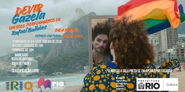 Imagem do evento Devir Gazela TEMPORADA SALA PRETA, Teatro Sergio Porto