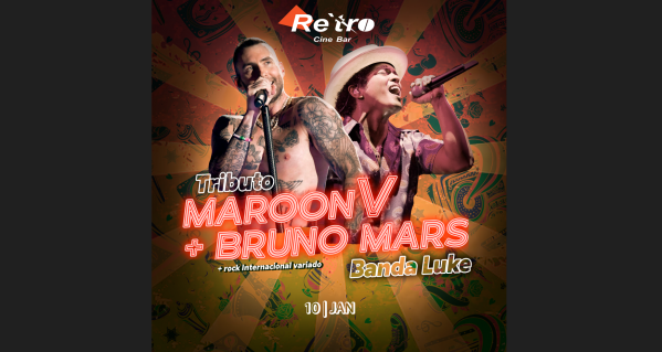 Imagem do evento Banda LUKE ( JF ) Tributo a Maroon 5 e Bruno Mars e muito mais do Pop Internacional