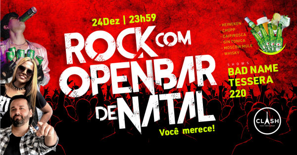 Imagem do evento NATAL COM OPEN BAR CLASH 2025