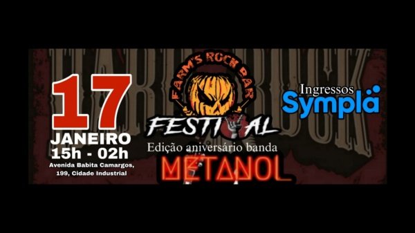 Imagem do evento Farm's Rock Bar Festival - Edição- Aniversário Banda Metanol