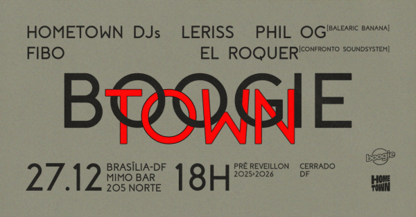 Imagem do evento BOOGIETOWN Pré Réveillon 27/12 - BSB
