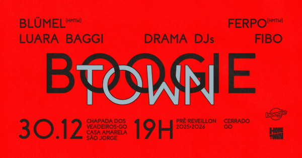 Imagem do evento BOOGIETOWN Pré Réveillon 30/12 - Chapada dos Veadeiros