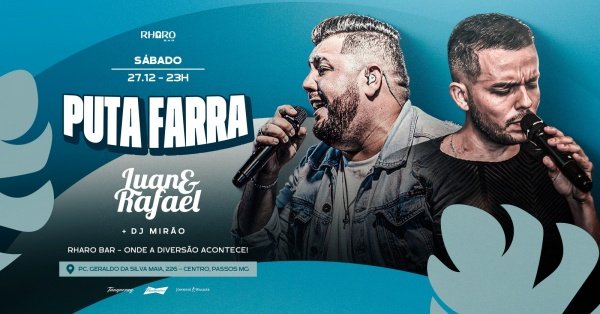 Imagem do evento PUTA FARRA Edição Especial no Rharo Bar