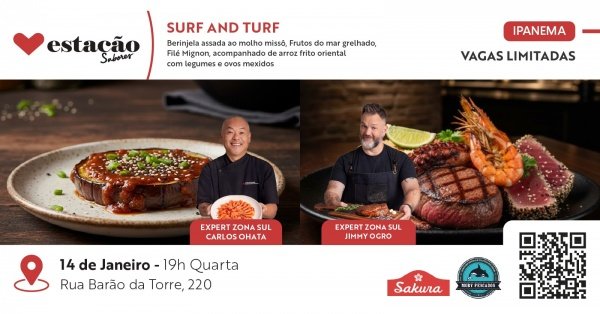 Imagem do evento Surf and Turf (Ipanema)