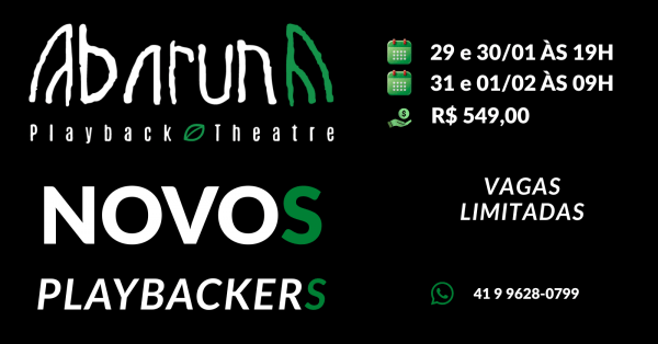 Imagem do evento Novos Playbackers