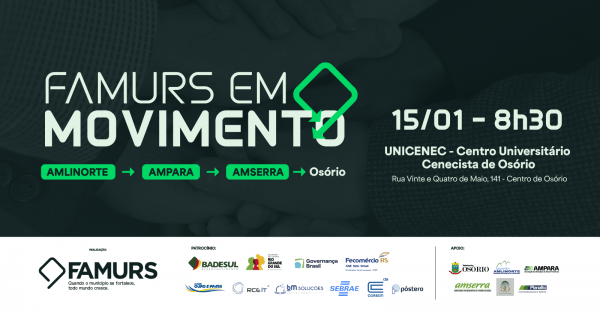 Imagem do evento Famurs em Movimento - AMLINORTE, AMPARA E AMSERRA