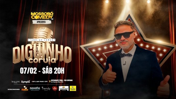 Imagem do evento STAND UP  DIGUINHO CORUJA|MOSSORÓ-RN |07/Fev| 20H