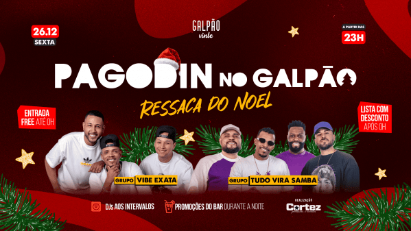 Imagem do evento PAGODIN - Ressaca do Noel no Galpão