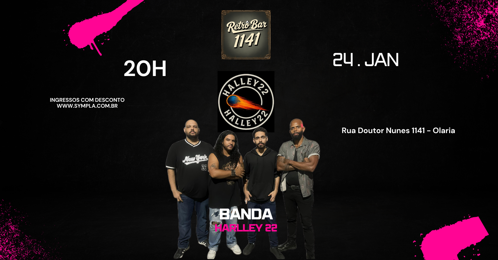 BANDA HARLLEY 22 - RETRÔ BAR - Rio de Janeiro, RJ