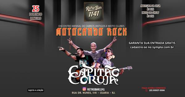 Imagem do evento MOTOCANDO ROCK - RETRÔ BAR