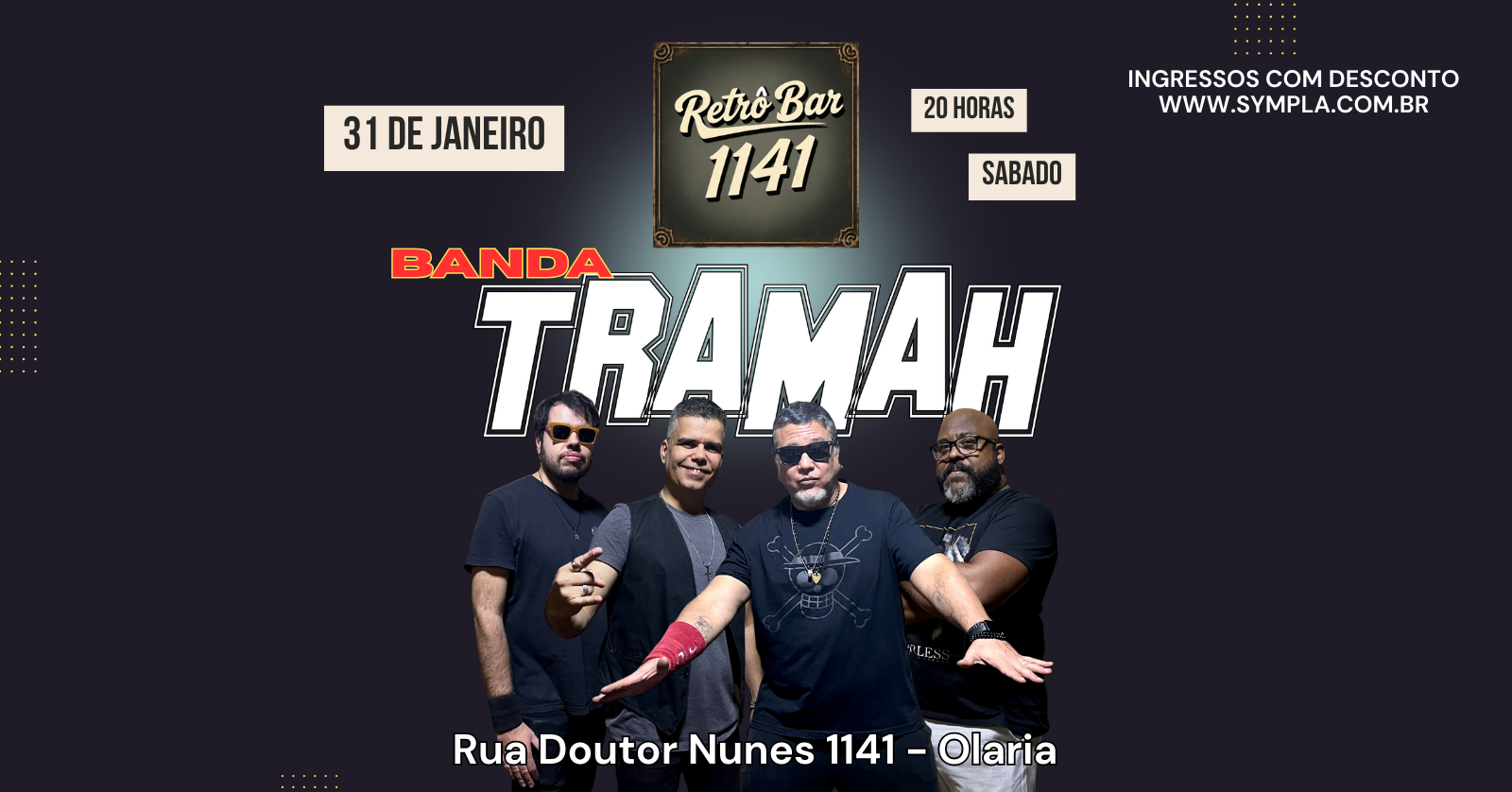BANDA TRAMAH - RETRÔ BAR - Rio de Janeiro, RJ