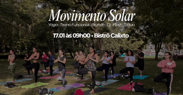 Imagem do evento Movimento Solar no Bistrô Calixto